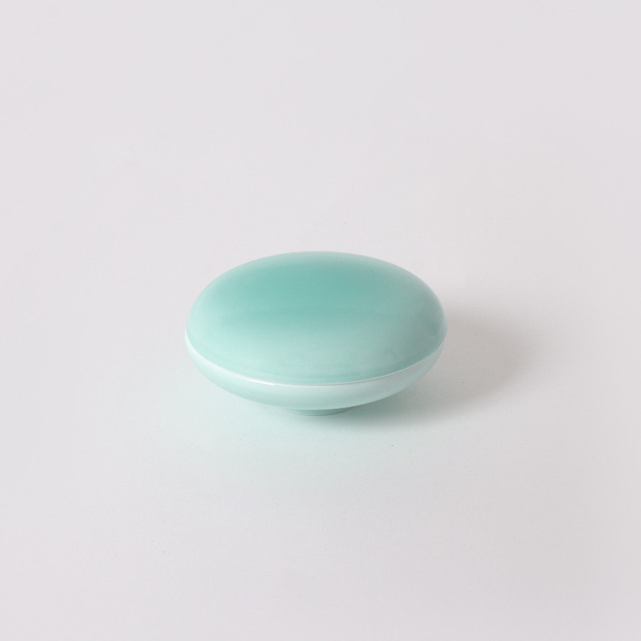マカロンボックス(8cm)(1個箱入) (ジェードグリーン）