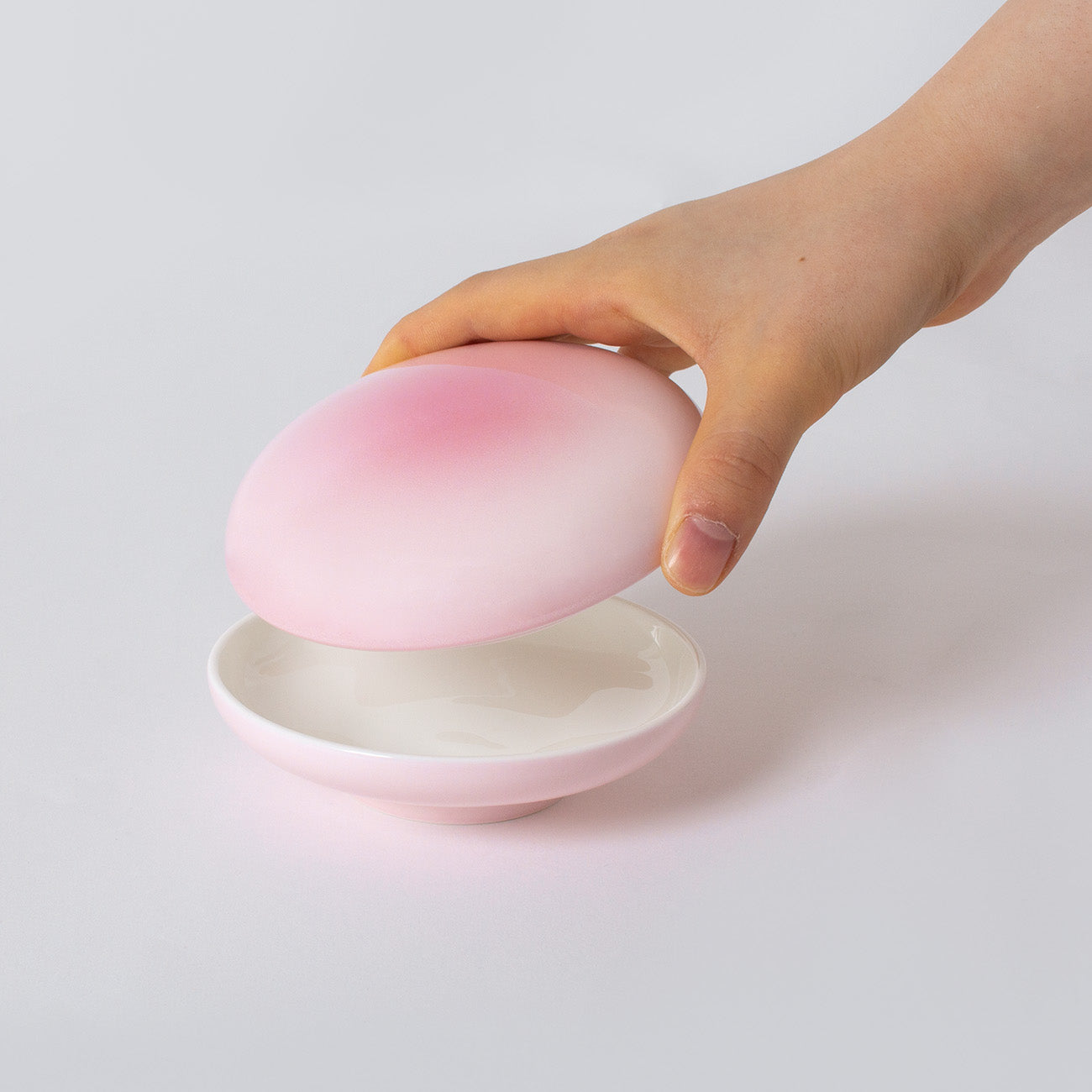 カバードボックス11cm(1個箱入) (ダスティピンク）