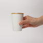 like a Paper Cup (鼓門 金彩) スリーブ付 (ライトグレー)