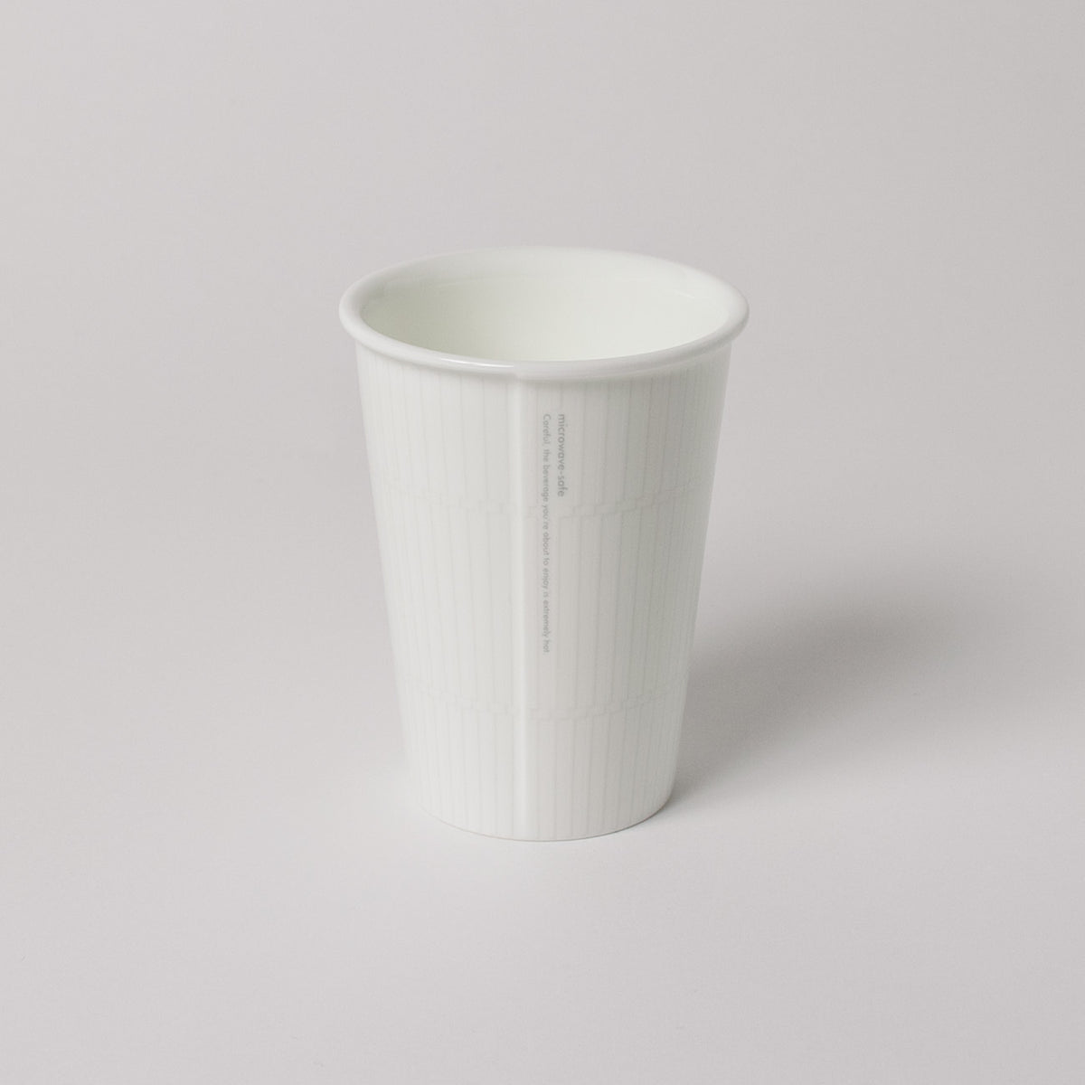 like a Paper Cup (出格子) スリーブ付 (ライトグレー)