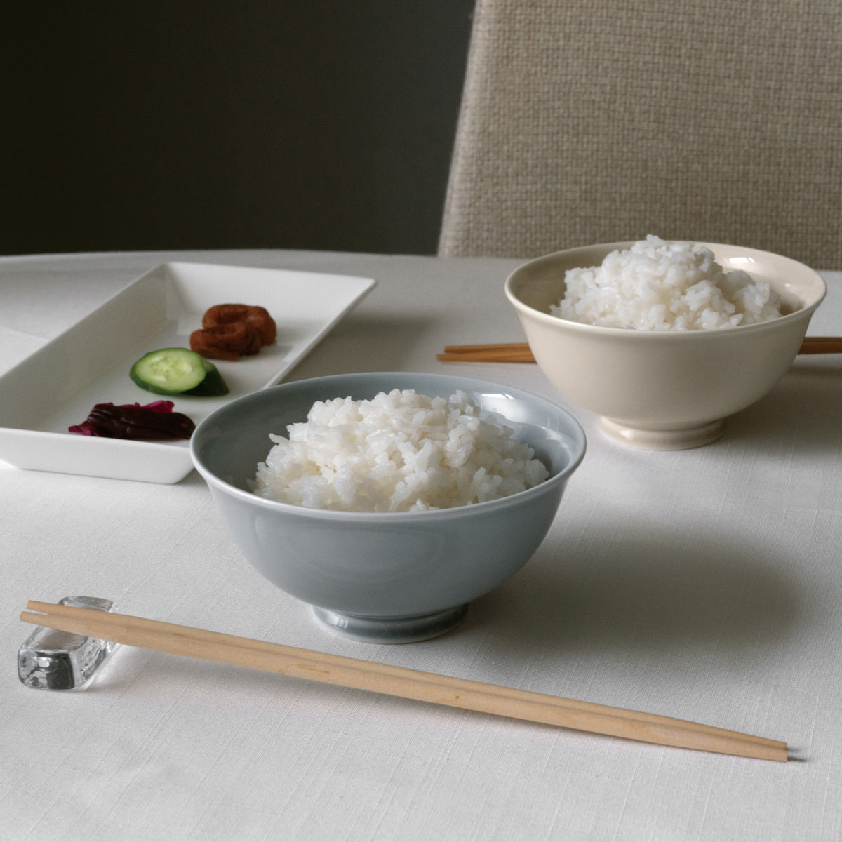 13cmご飯茶碗2個組 C6
