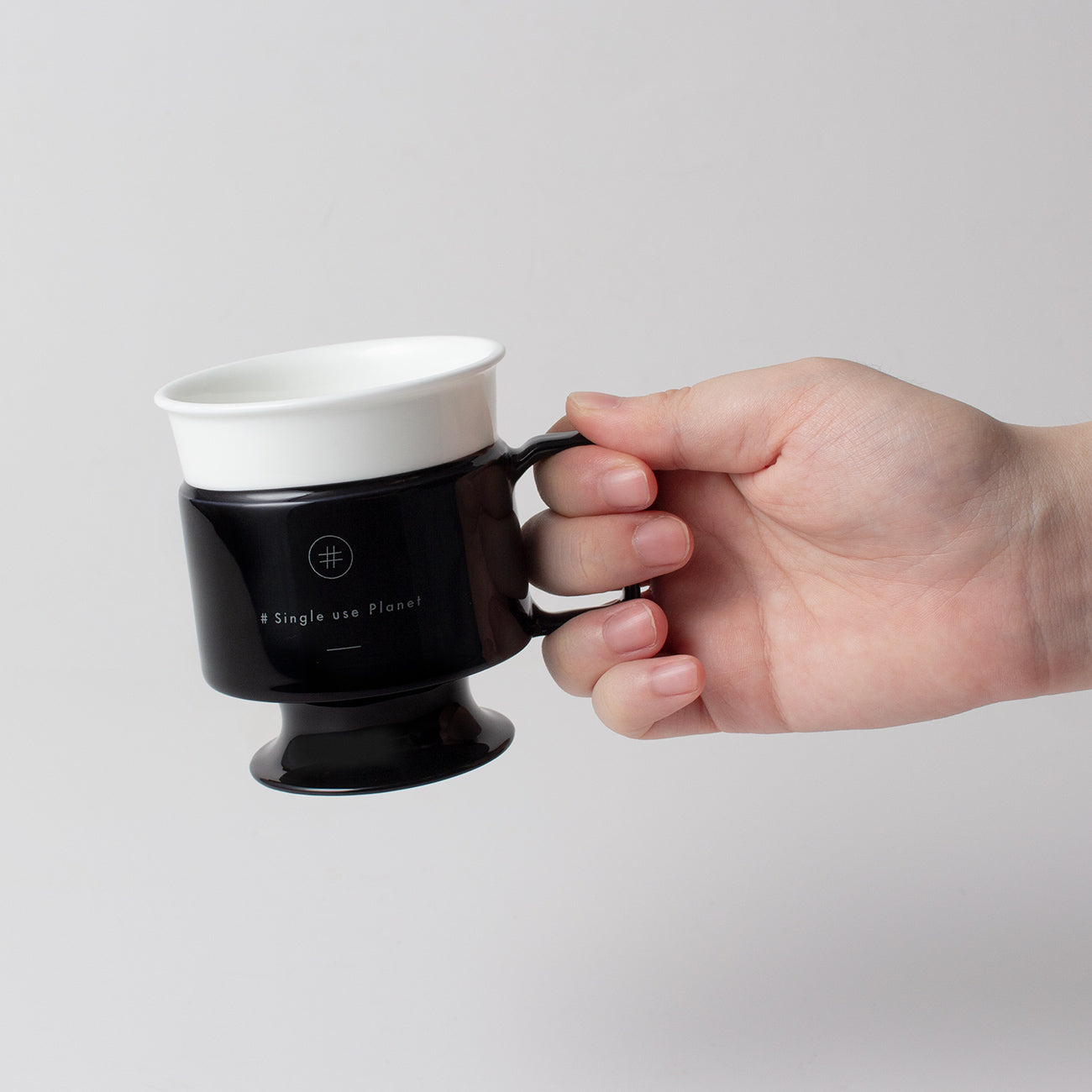#Single use Planet cup (ブラック)